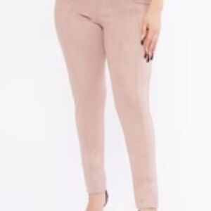 BBJ Seamed Suede Skinny Legging Mauve (Size M)